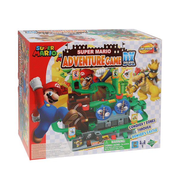 Details about   Epoch Super Mario Adventure Game DX Bowser Castle and 7 Traps Board Game 