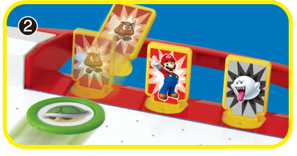 Jogo 2 em 1 - Air Hockey e Acerte o Alvo - Super Mario - Epoch