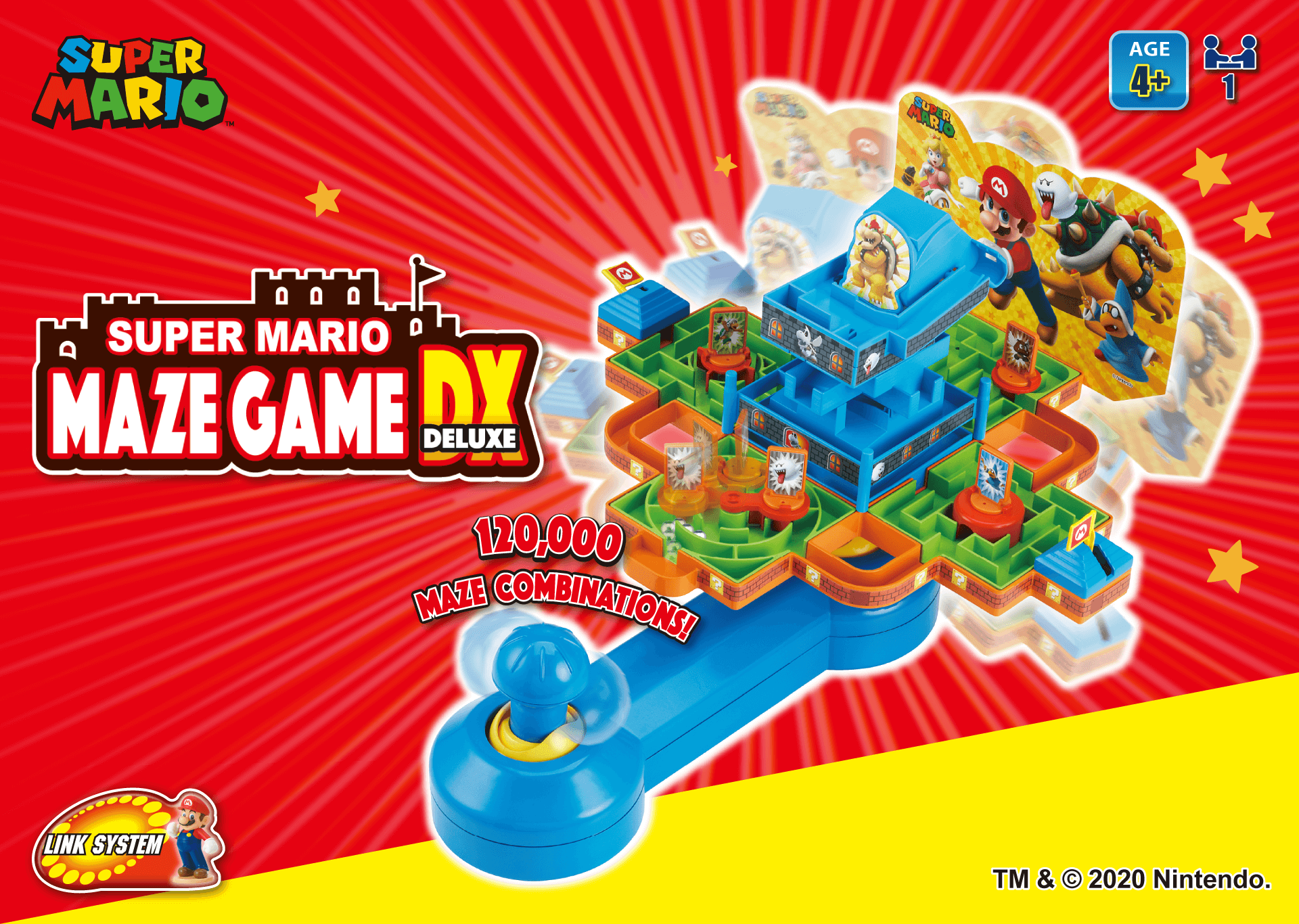 EPOCH Super Mario Adventure Game DX - Tabletop Skill and Action Game with  Collectible Action Figures