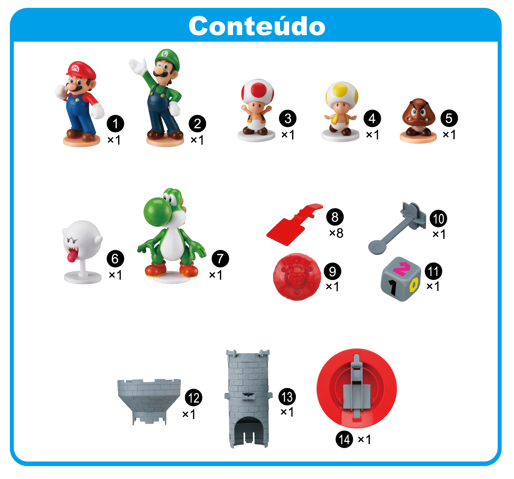 Jogo de Equilíbrio - Blow Up - Super Mario - Torre Trêmula - 2 ou Mais  Jogadores - Epoch - Ri Happy